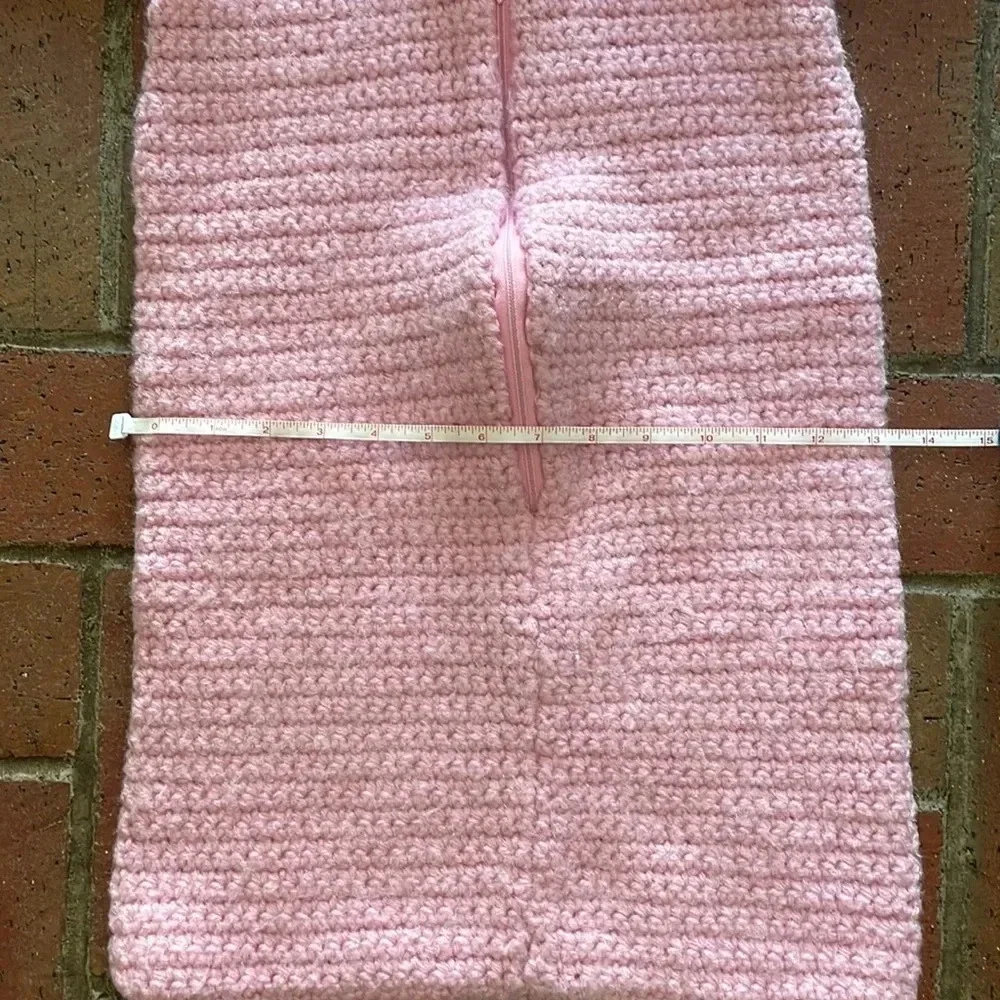Pink‎ Crochet Sack 6-9mo